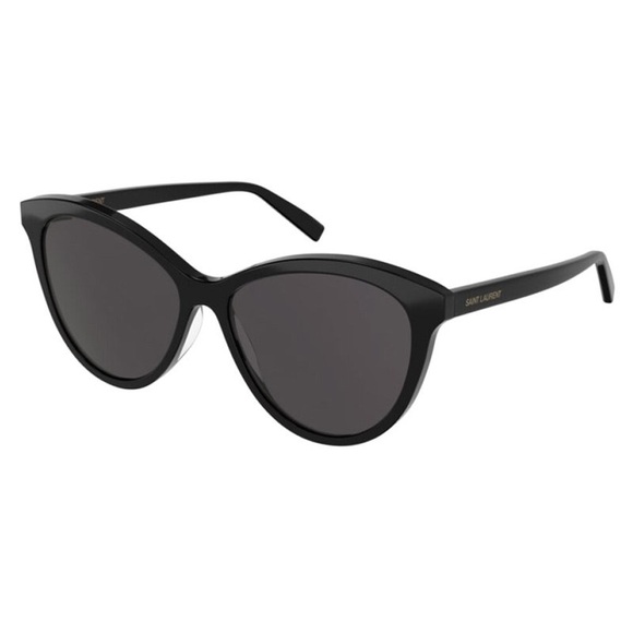 NEW SL456 001 CAT EYE WOMEN SAINT LAURENT BLACK SUNGLASSES SL 456 001 EYEWEAR - Picture 1 of 3